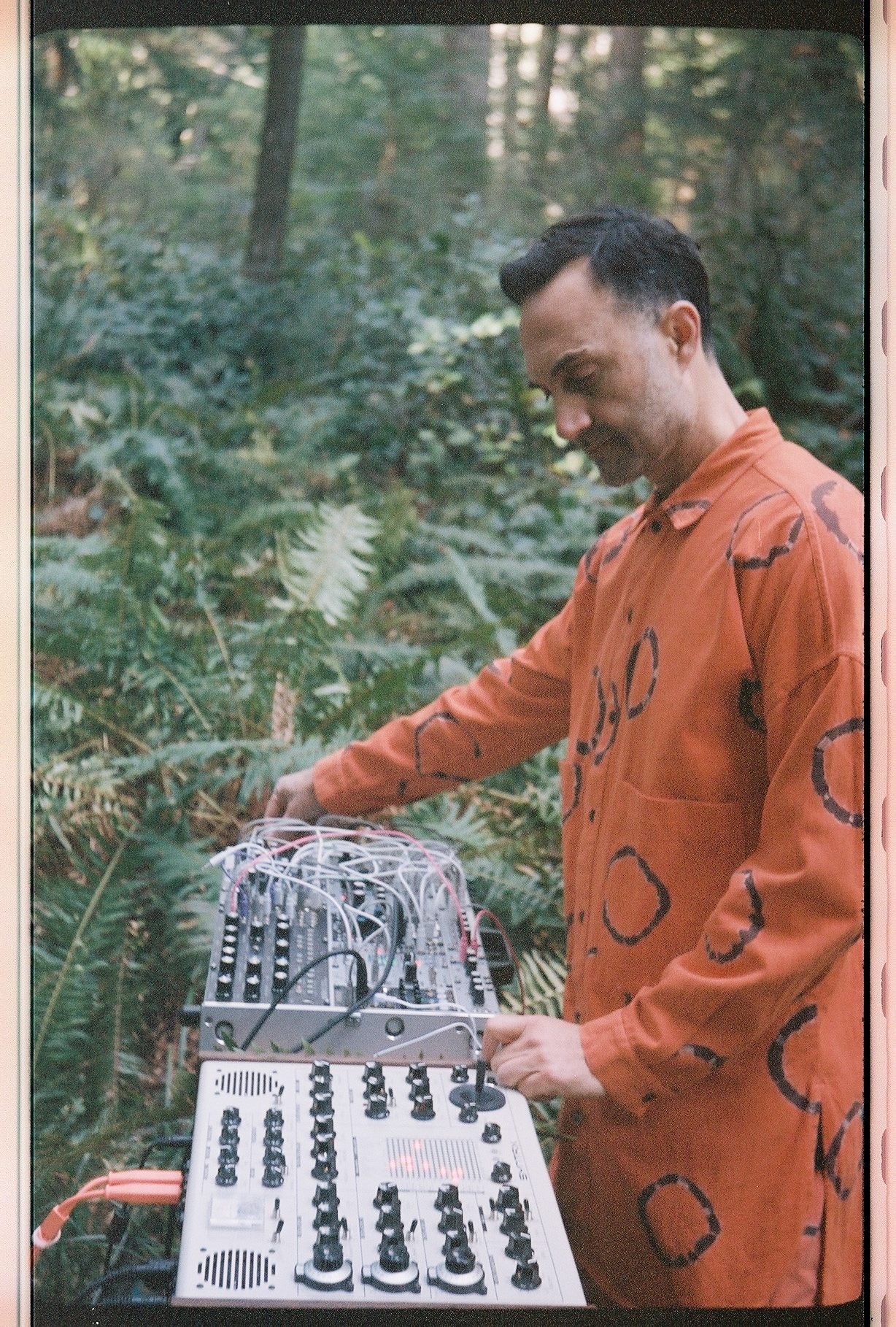 Nayar taps into the electrical signals that occur inside living things and translates them into musical notes through his synthesizer.