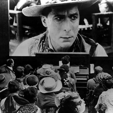 In the early 20th century, audiences crammed in to see silent films, like this one starring William S. Hart.