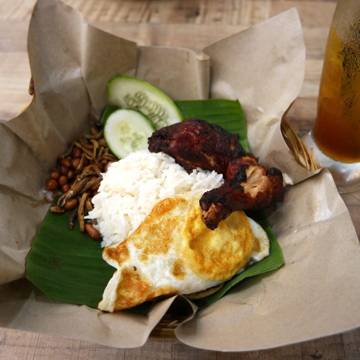 Nasi bario in Kuching.