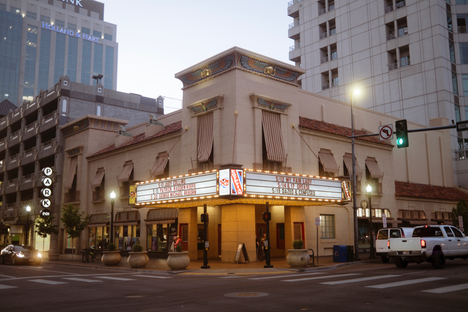 Exterior of the Egyptian Theatre. 