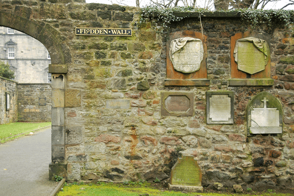 The Flodden Wall at Greyfriars Kirkyard.