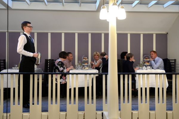 Mackintosh’s tea rooms were revolutionary in their design.