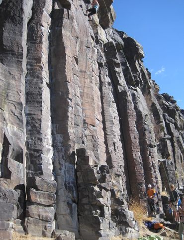 The Black Cliffs near Boise are great for climbers. 
