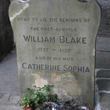 William Blake&#8217;s headstone.