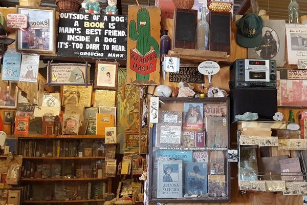 Very hot books in a very hot shop.