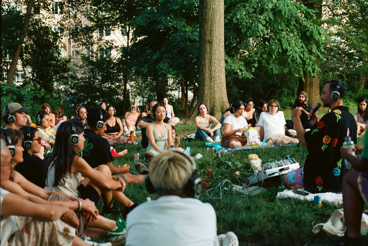 Guests at Nayar's performances are often invited to contribute fungi, leaves, and fruits. The foraged goods are hooked up to the synthesizer and incorporated into the show.