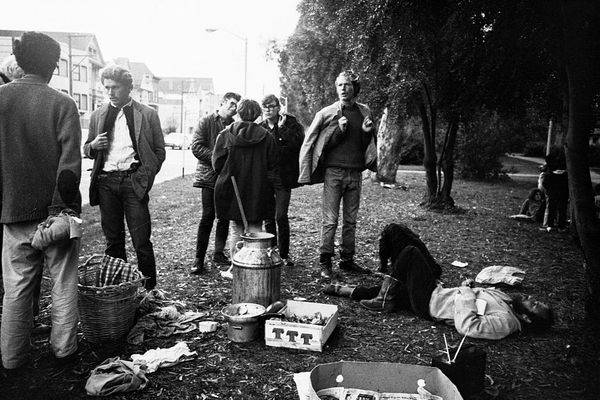 Golden Gate Park was the site of many a Digger meal. 