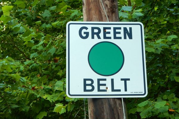 Green Belt sign in Emsworth.