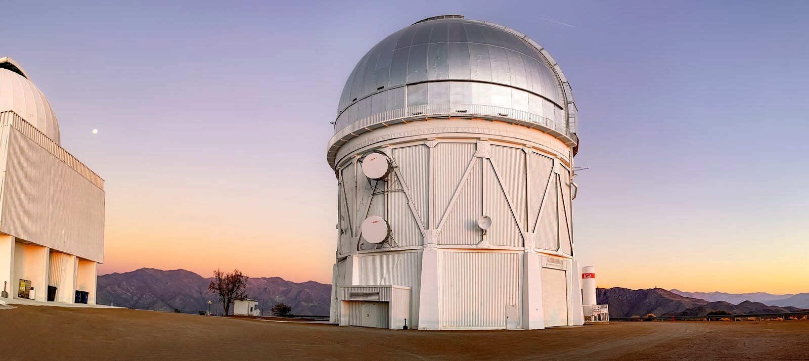 The Blanco Telescope in Chile, where McTier saw her shadow cast by the light of the Milky Way.
