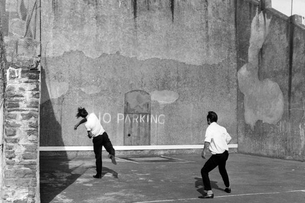 The handball court in Nelson, South Wales, August 8, 1969. The three-walled court and home to Pêl-Law, the Welsh version of the game, has stood in the town since 1860. 