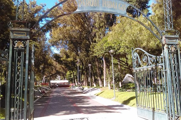 The park’s Porfiriate-style entrance.
