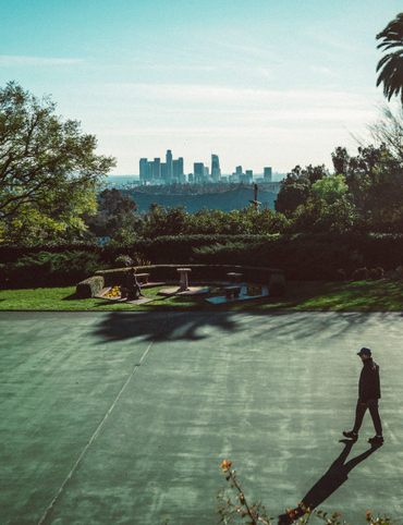 A view of L.A. from the top of Highland Park. 